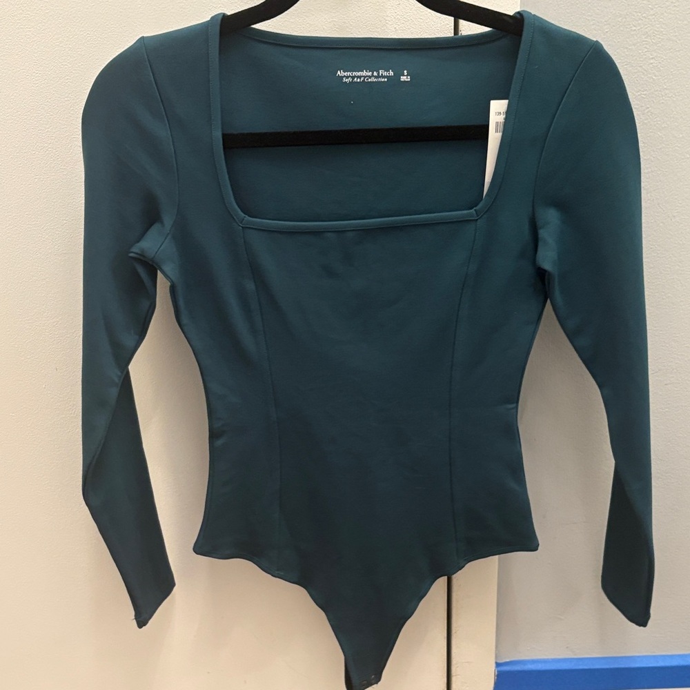 Abercrombie & Fitch square seemed bodysuit Teal Size S